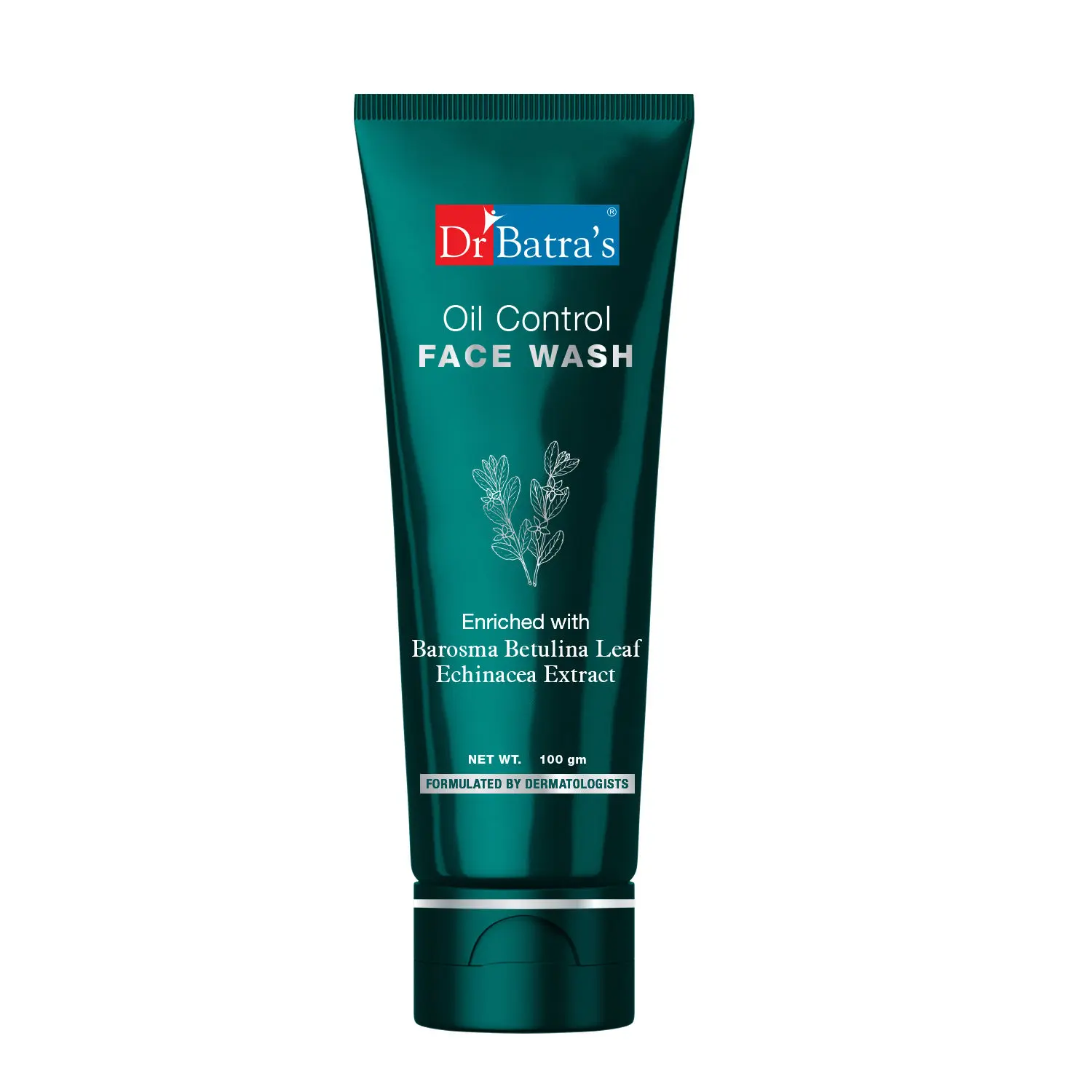 Dr Batra's Oil Control Face Wash Enriched With Barosma Betulina Leaf & Echinancea Extract For Oil Free & Clear Skin - 100 gm