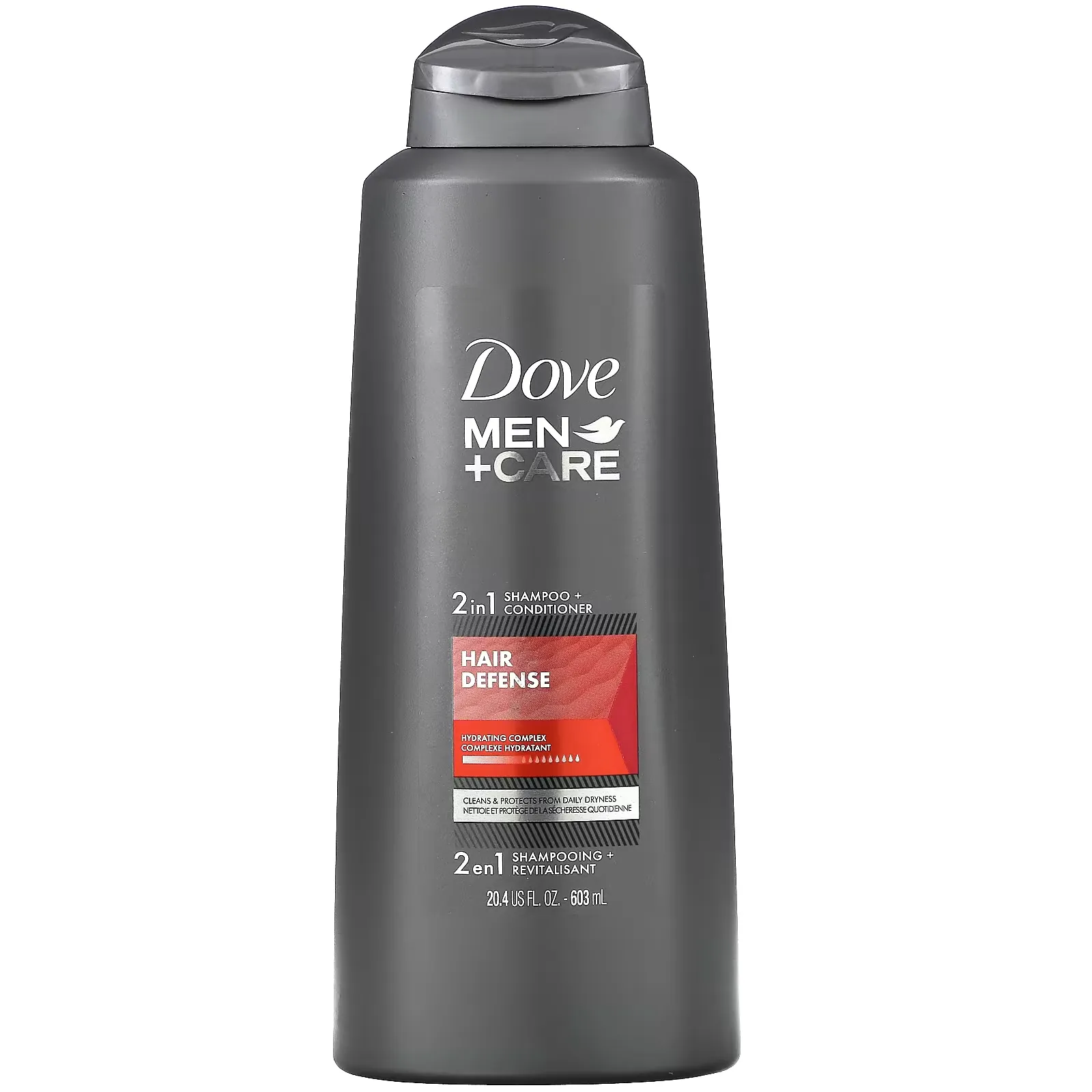 Men+Care, 2 In 1 Shampoo + Conditioner, Hair Defense, 20.4 fl oz (603 ml)