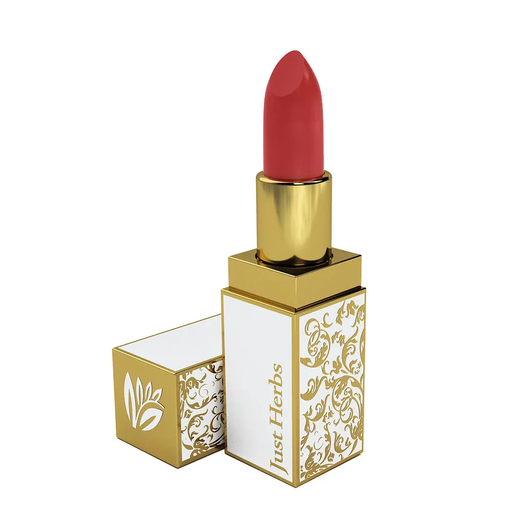 Just Herbs Herb Enriched Ayurvedic Lipstick (Burnt Red, Shade no. 6)