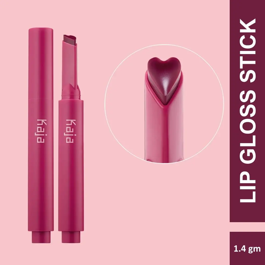 KAJA Heart Melter | Lip Gloss Stick | 04 Be Mine - Punchy fuschia berry | Cruelty-free, Vegan, Paraben-free, Sulfate-free, Phthalates-free, K-Beauty