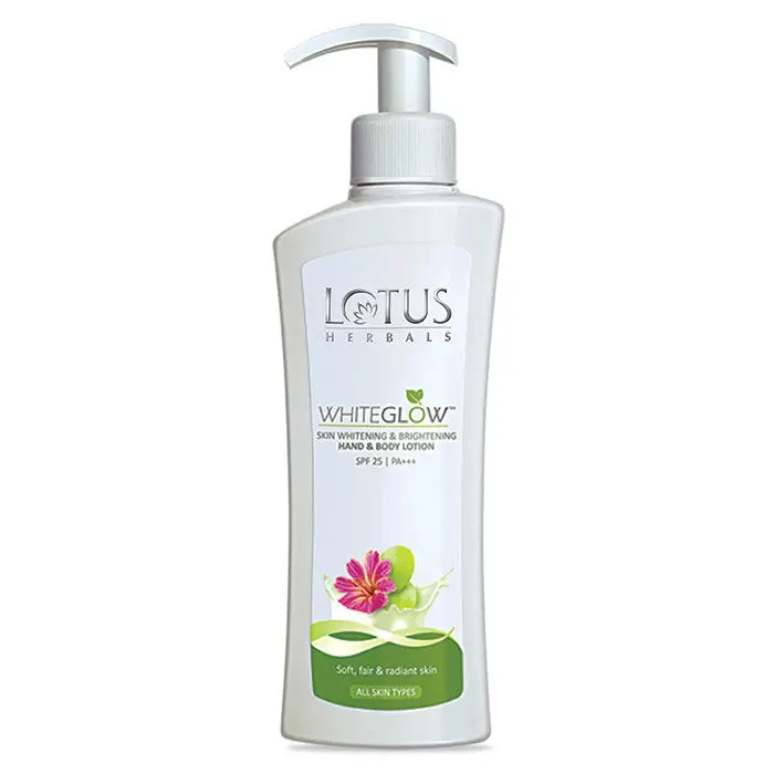 Lotus Herbals Whiteglow Skin Whitening & Brightening Hand & Body Lotion SPF-25 | PA+++ | 300ml