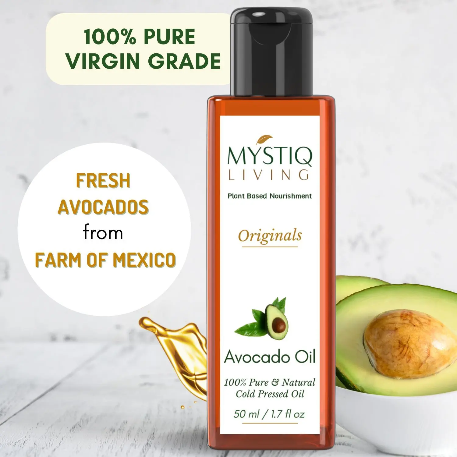 Mystiq Living Originals - Avocado Oil-(50 ml)