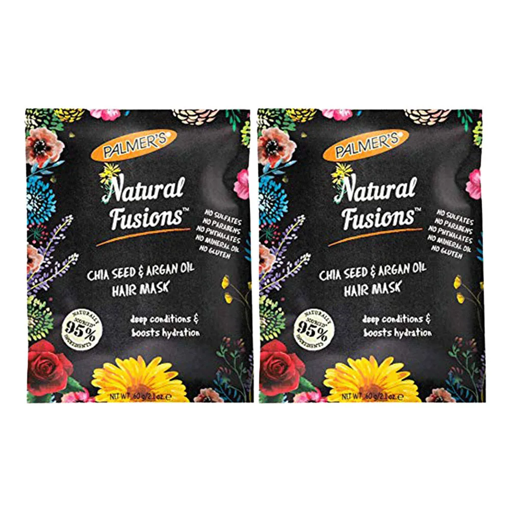 Palmer's Natural Fusions Chia Seed & Argan Oil Hair Mask Pack of 2