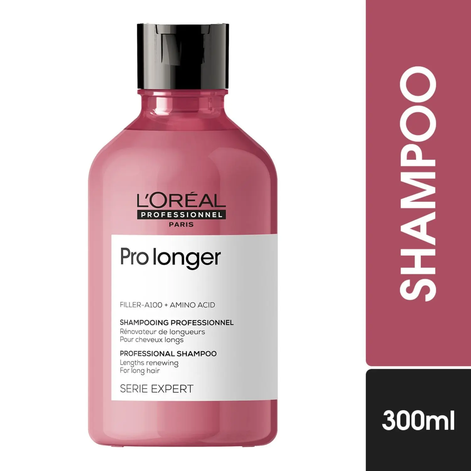 L'Oreal Professionnel Serie Expert Pro Longer Shampoo | For Long Hair with Thinning Ends | With Filler-A100 and Amino Acid (300ml)