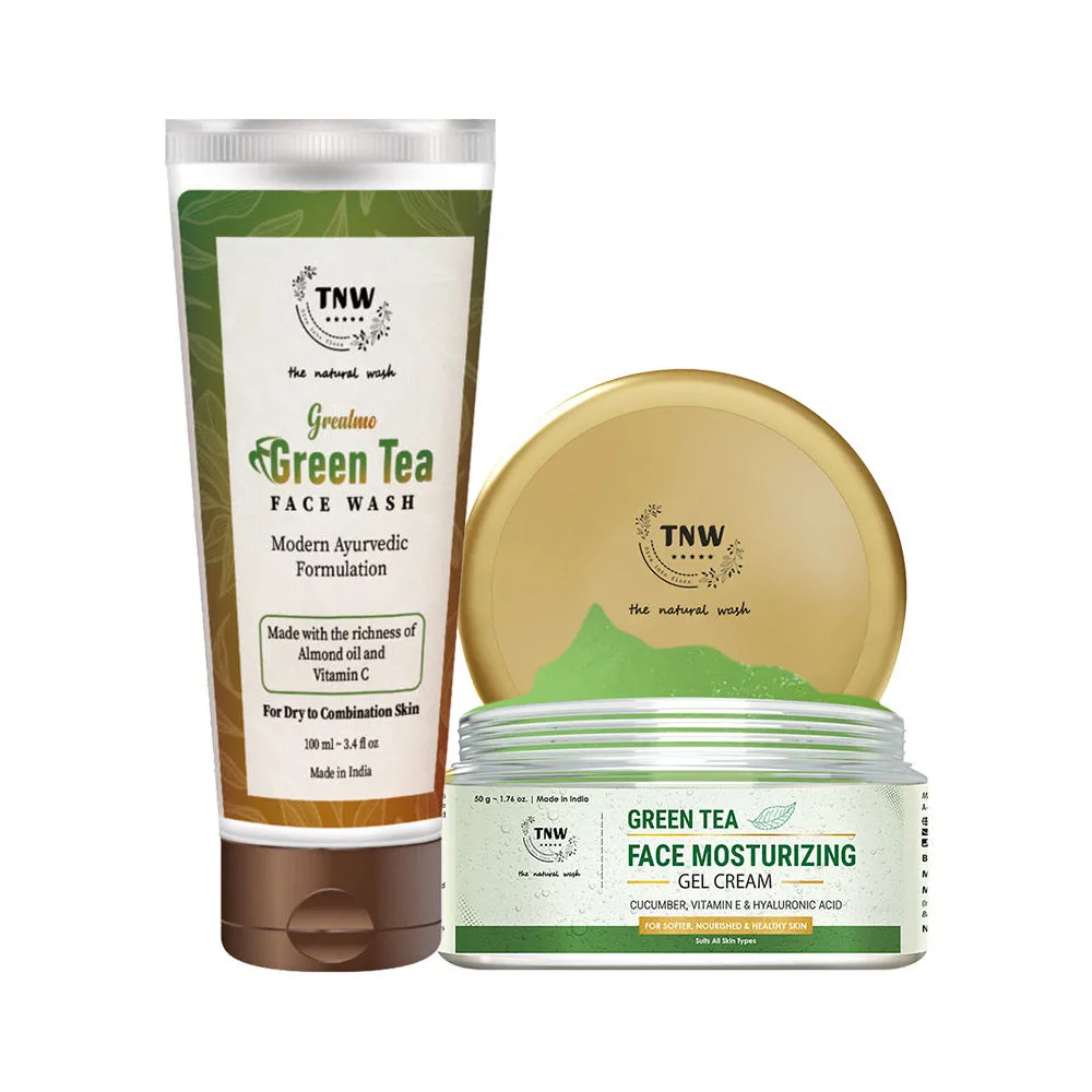 TNW The Natural Wash Face Moisturizing Gel Cream & Green Tea Face Wash