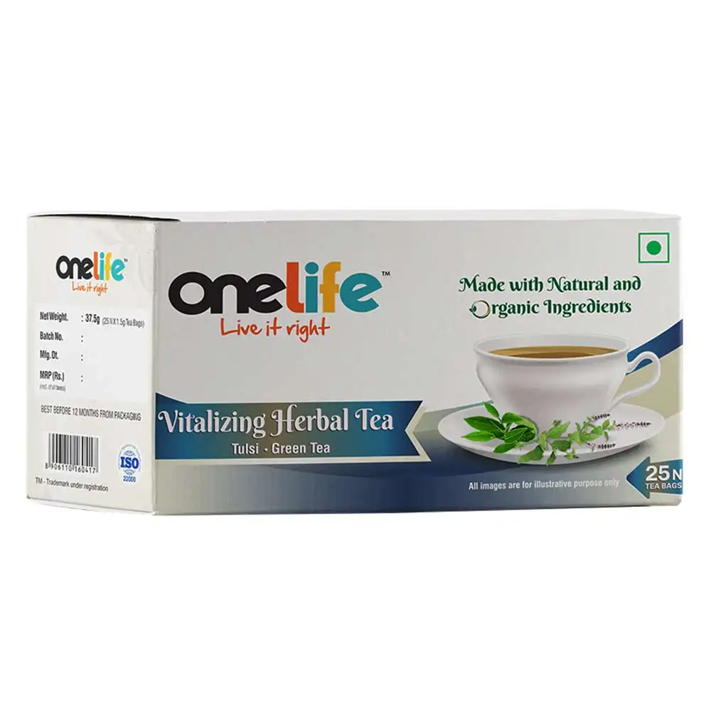 OneLife Vitalizing Herbal Tea,  Unflavoured  25 Tea Bag(s)