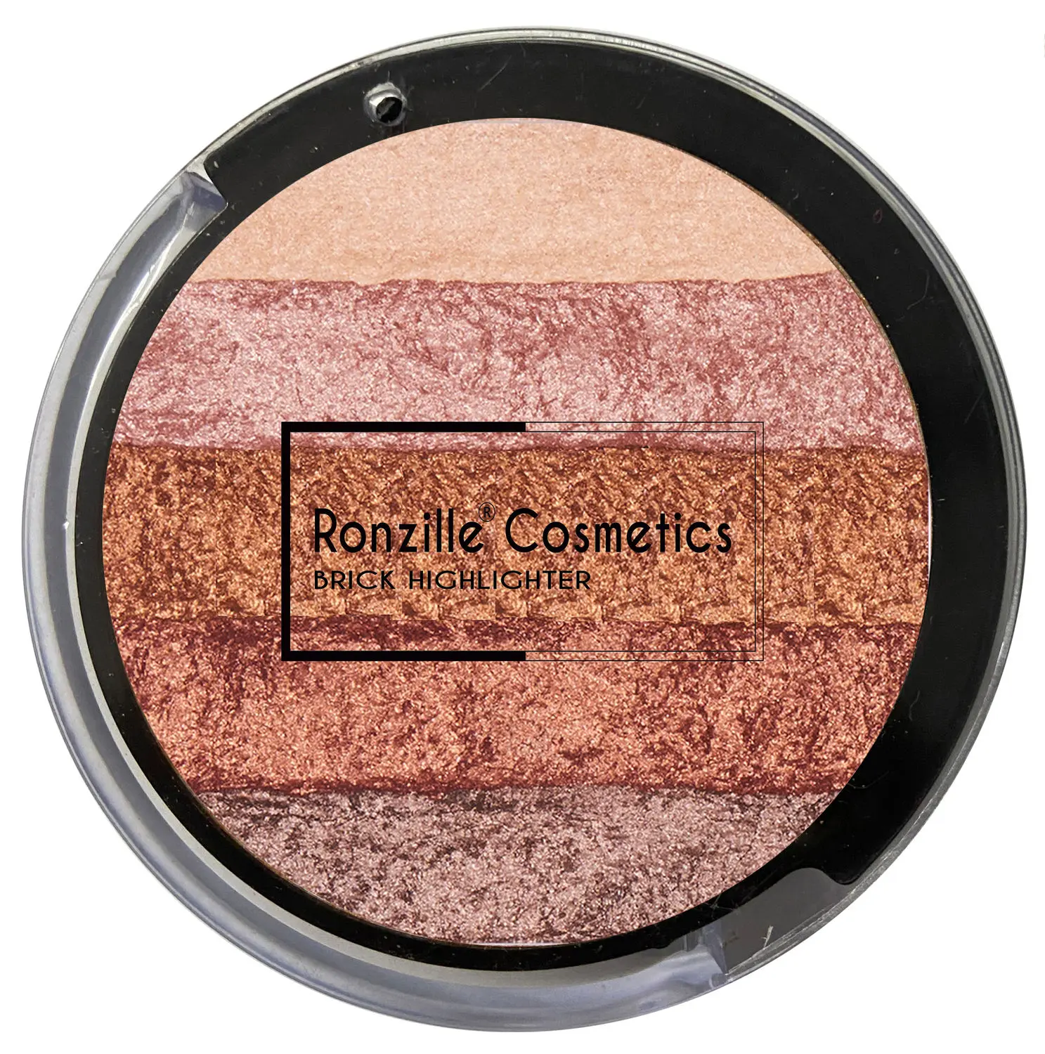 Ronzille Shimmer Baked Blusher and Brick Highlighter - 01