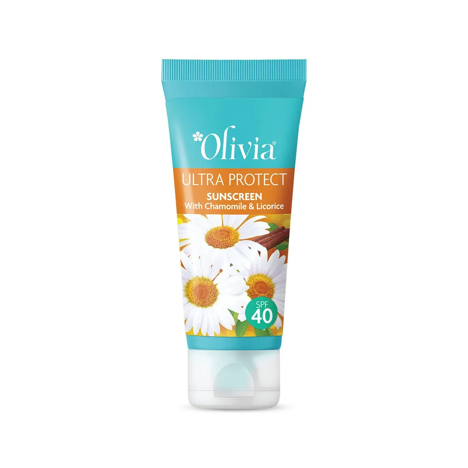 Olivia Sunscreen SPF-40 Ultra Protect Plus with Chamomile & Licorice, Paraben & Sulphate free - 100g Cream