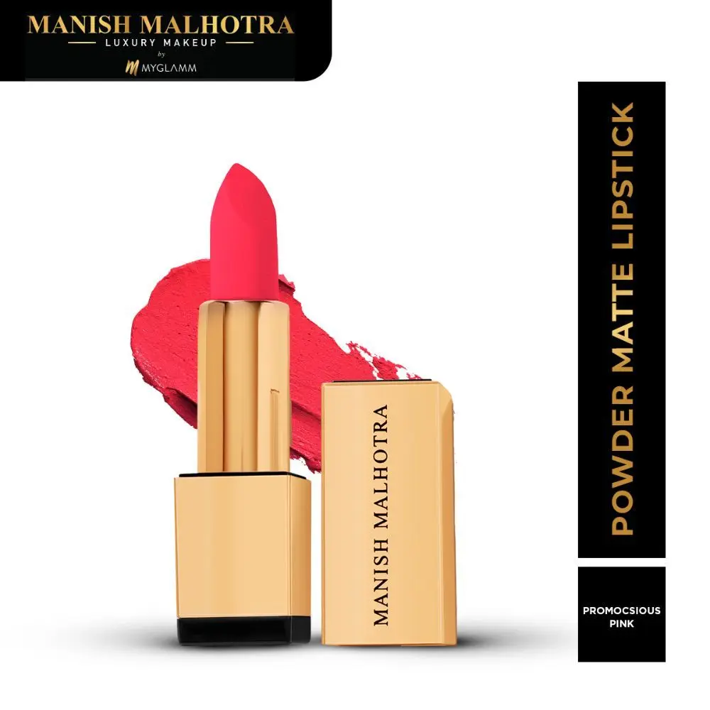 MyGlamm Manish Malhotra Beauty Powder Matte Lipstick-Promiscuous Pink-