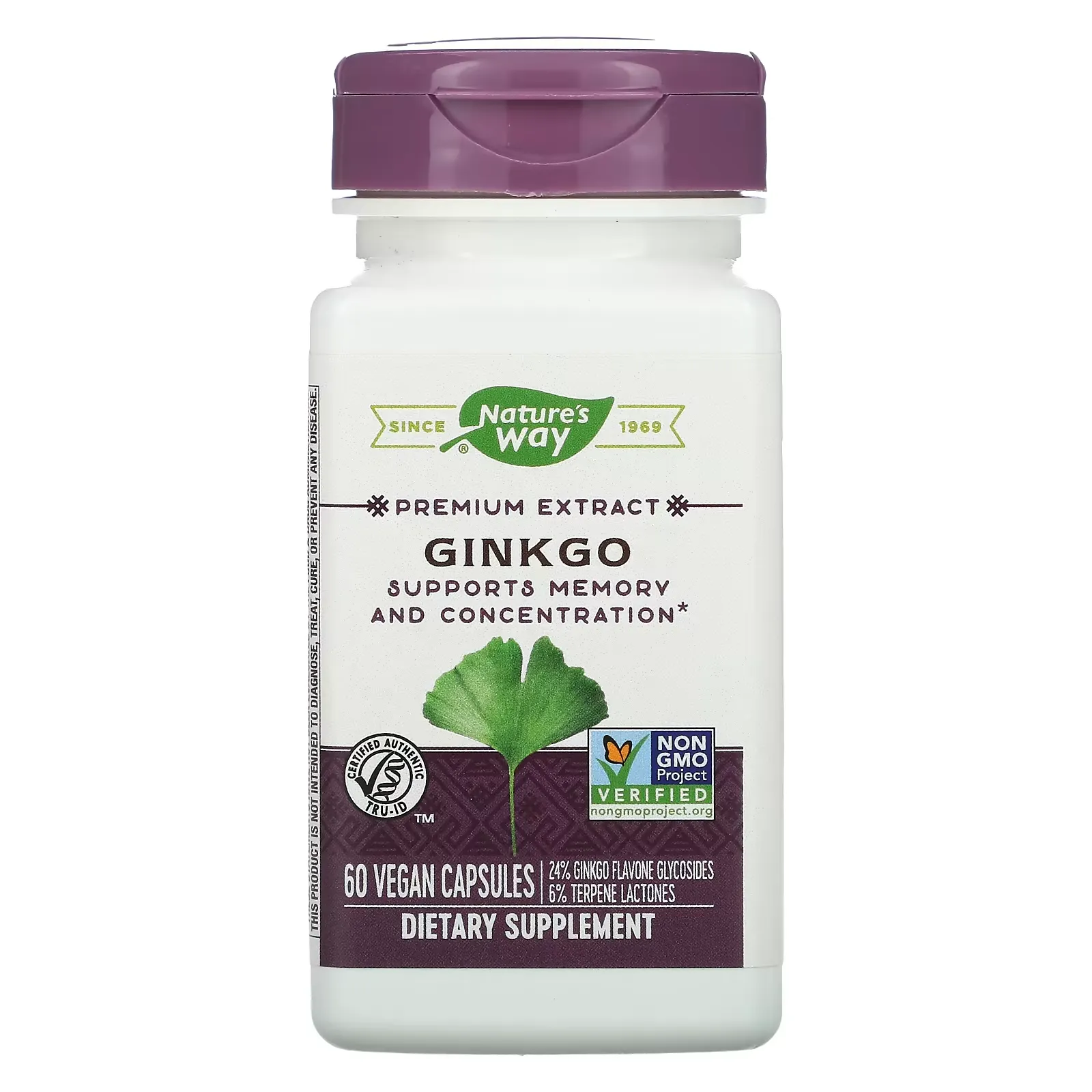 Premium Blend, Ginkgo, 60 Vegan Capsules