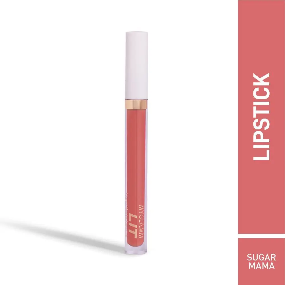 MyGlamm LIT Liquid Matte Lipstick-Sugar Mama-3ml