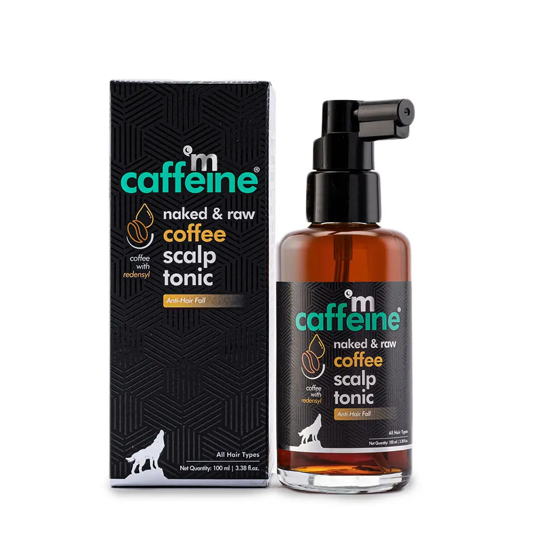 mCaffeine Coffee Scalp Tonic (100ml) for Hair Growth | With Redensyl & Proteins | Controls Hair Fall & Breakage, Stimulates & Energizes Hair Roots | For Men & Women | Sulphate Free