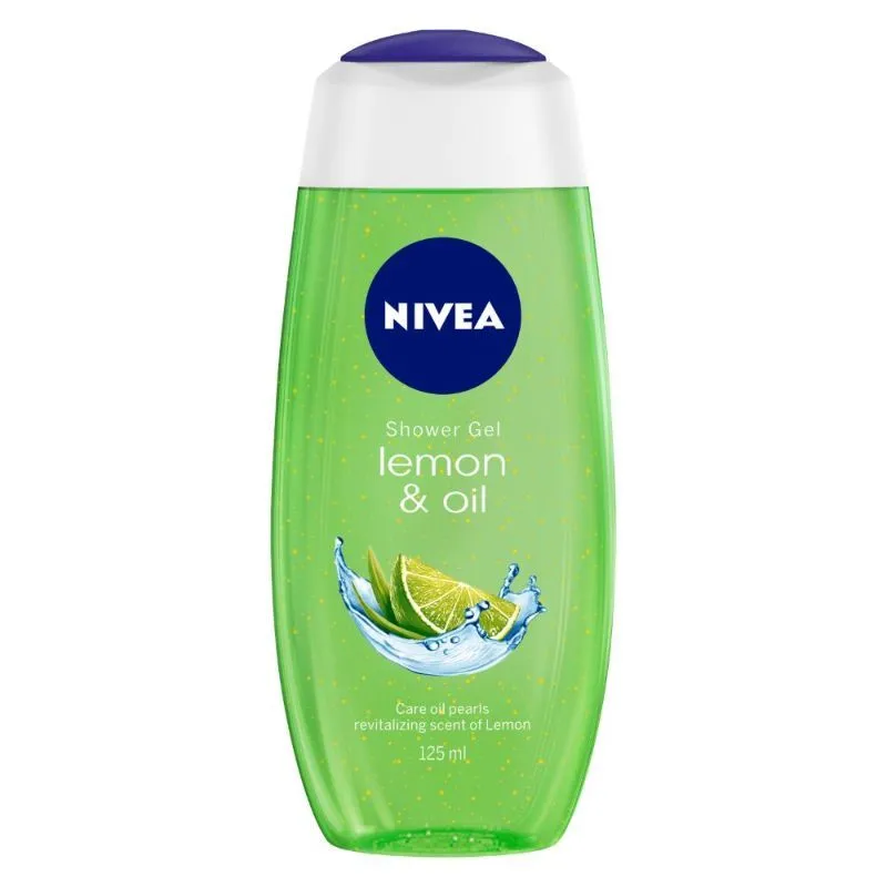 NIVEA Body Wash, Lemon & Oil Shower Gel, Pampering Care & Refreshing Scent of Lemon