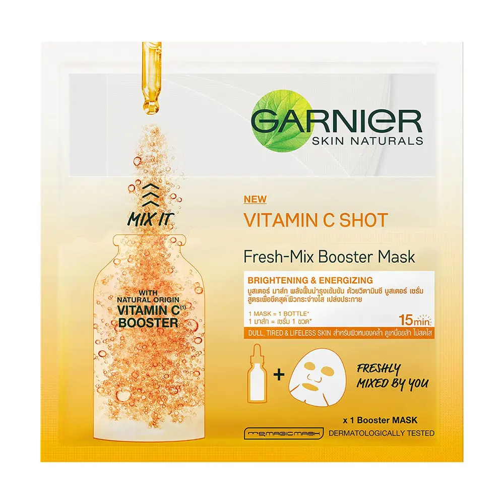 Garnier Skin Naturals Fresh Mix Vitamin C Serum Sheet Mask (Orange) ( 33 g)