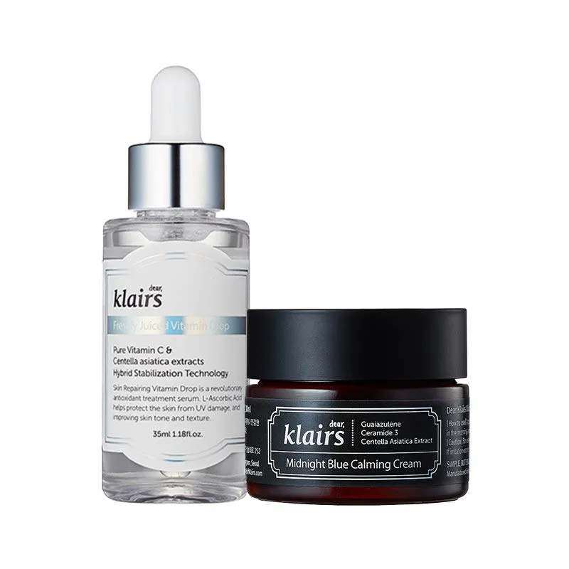 Klairs Midnight Blue Cream & Vitamin Drop Combo