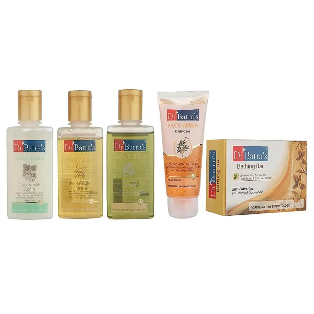 Dr Batra's Complete Bath Care Kit,  5 Piece(s)/Pack  for All Types of Hair & Skin