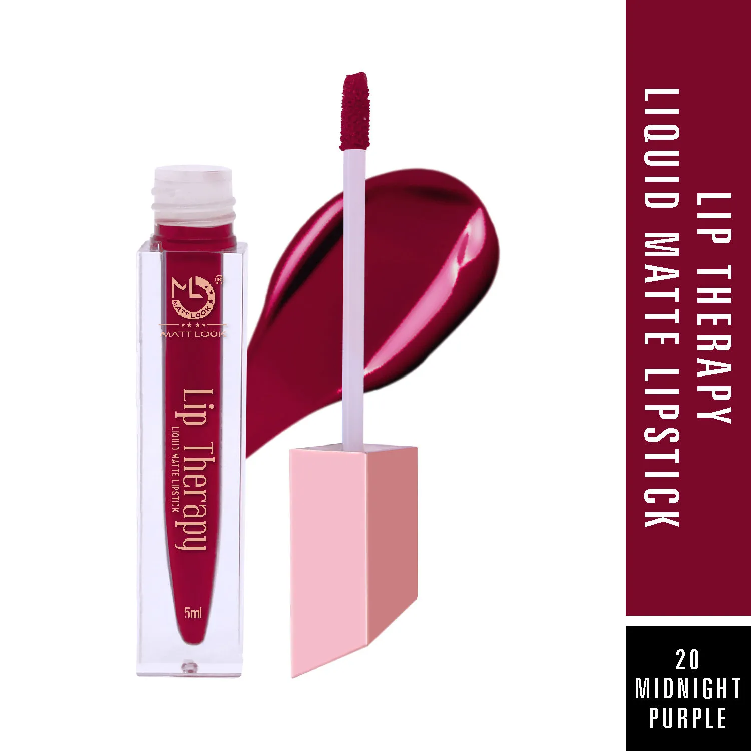 Matt look Lip Therapy Liquid Matte Lipstick - Midnight Purplle