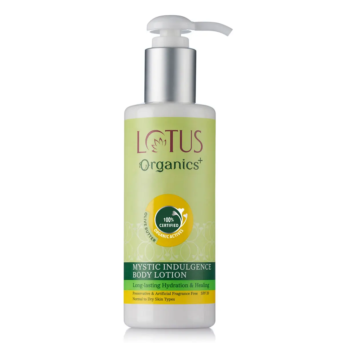 Lotus Organics+ Mystic Indulgence Body Lotion | Nourishing, Moisturising & Hydrating | Olive Butter | SPF 20 | 200ml