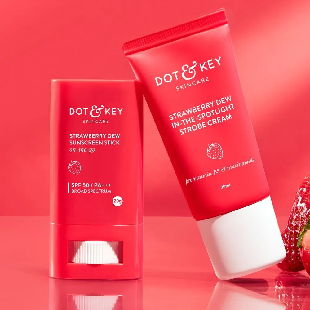 Dot & Key Strawberry Duo - With Sunscreen Stick & Strobe Cream - 50g