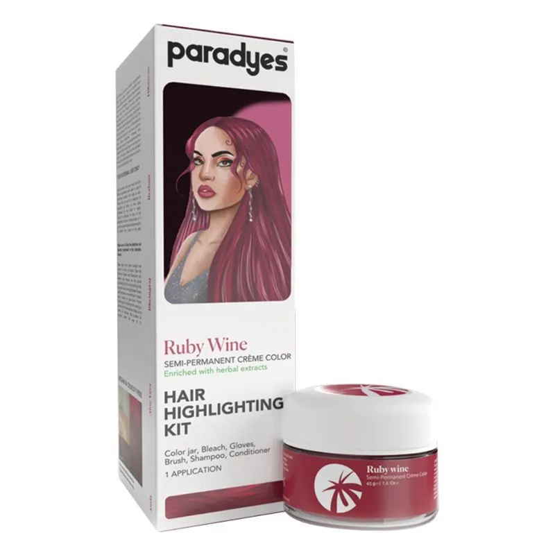 Paradyes Hair Highlighting Kit - Ruby Wine