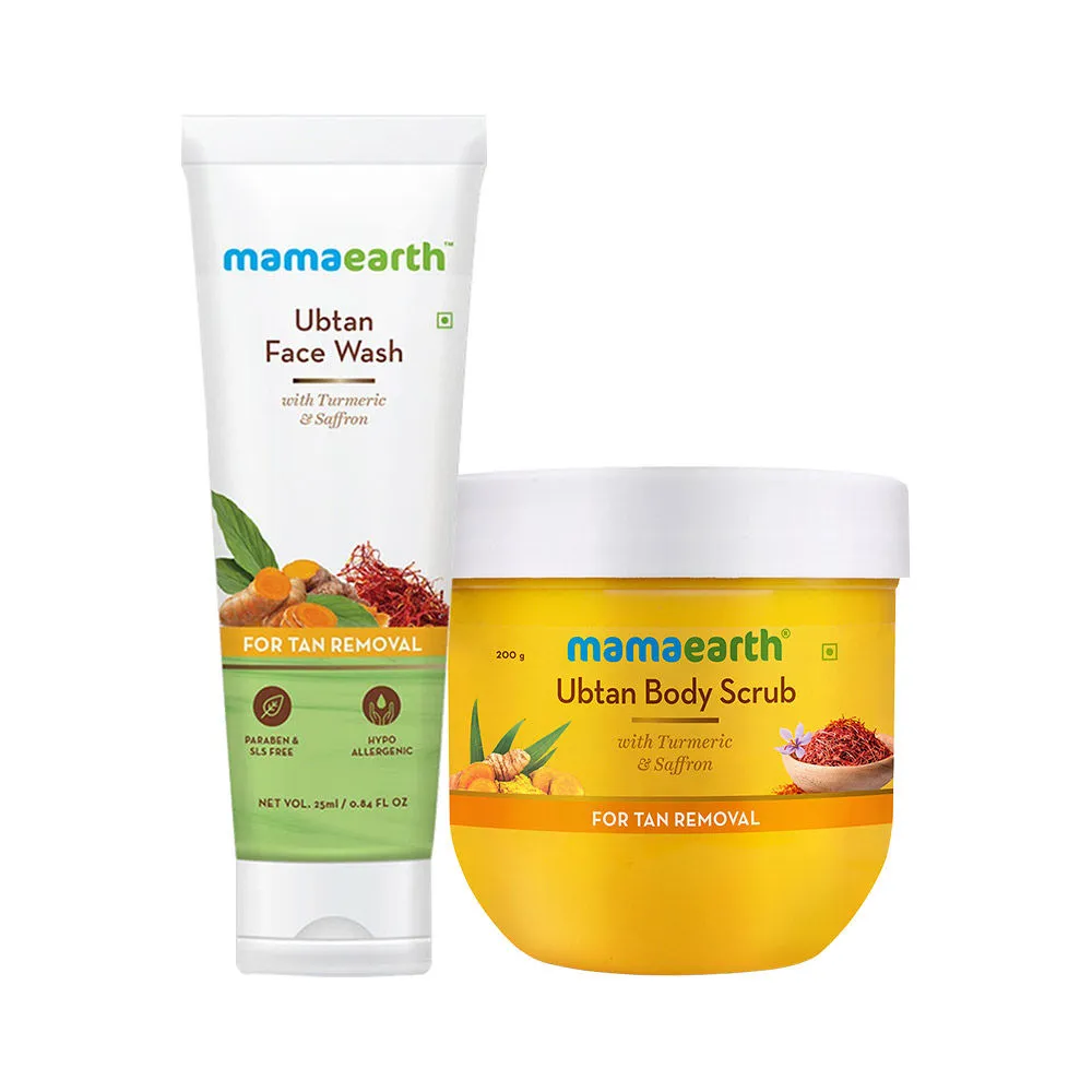 Mamaearth Ubtan Body Scrub With Free Ubtan Face Wash