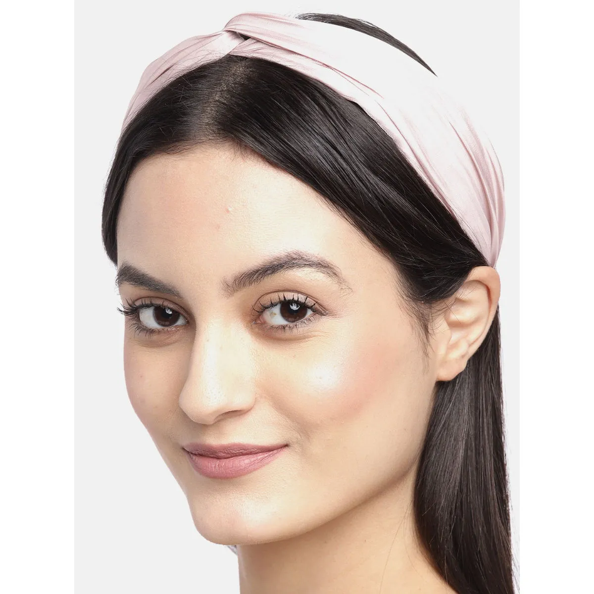 Blueberry Rose Pleated Knot Hairband