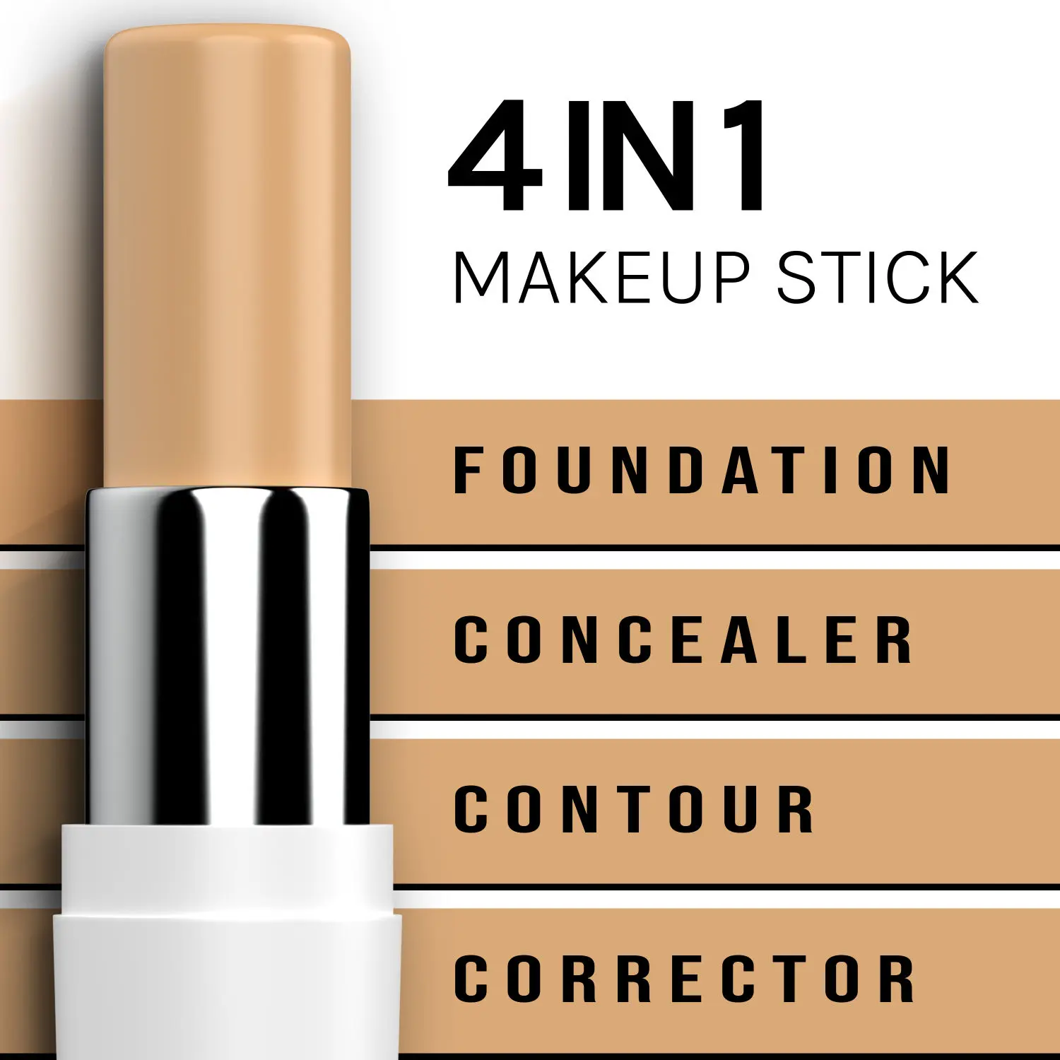 Bella Voste 4-in-1 MAKEUP STICK, SAND DUST (11) (5.5 g)