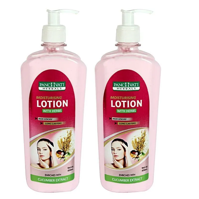 Panchvati Herbals Moisturising Lotion With Herbs Cucumber Extract - Pack Of 2