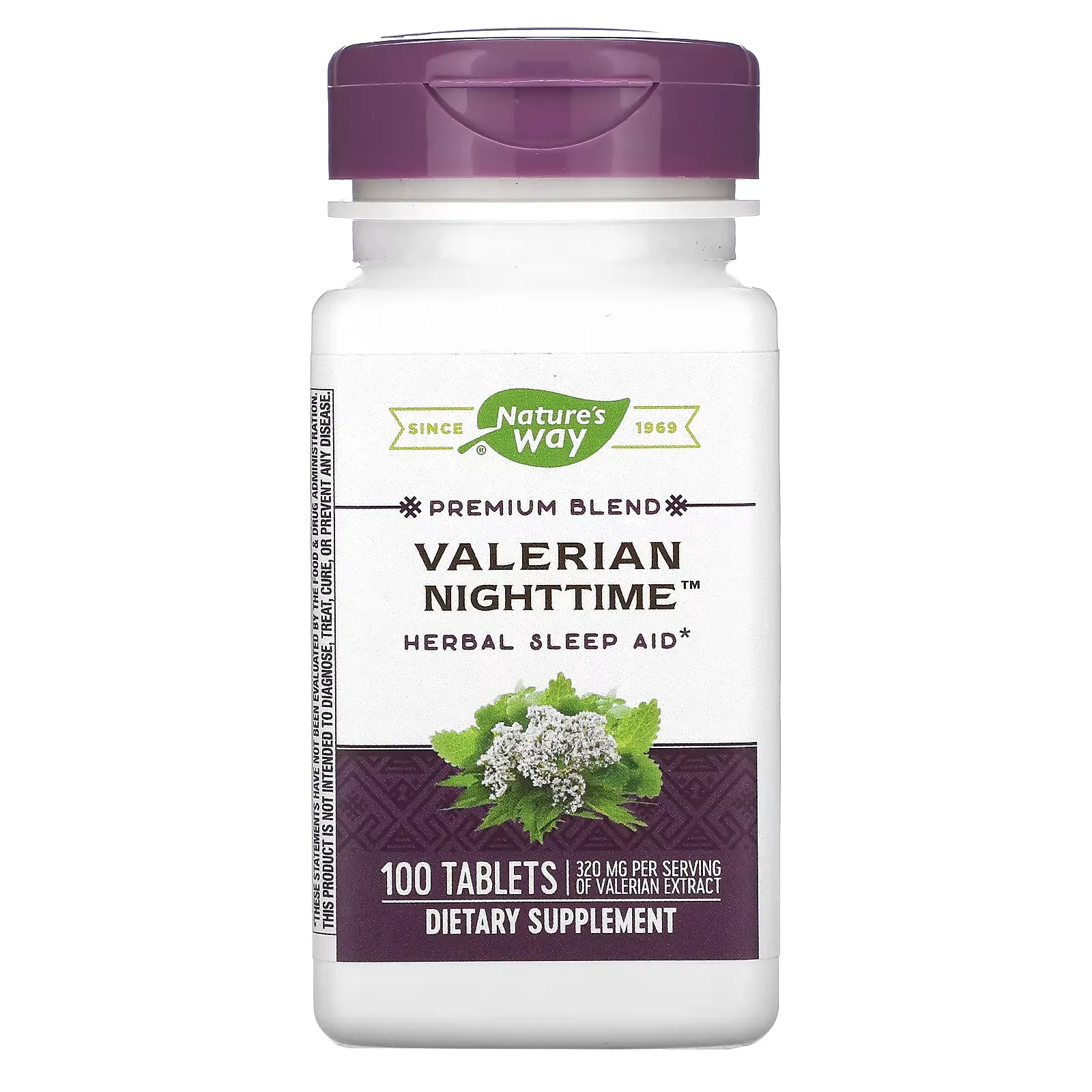 Valerian Nighttime, 100 Tablets