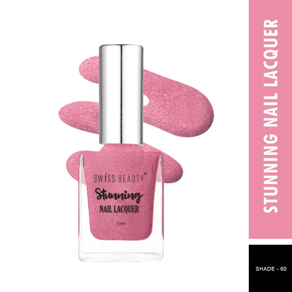 Swiss Beauty Stunning Nail Lacquer - 60 Pearl Pink