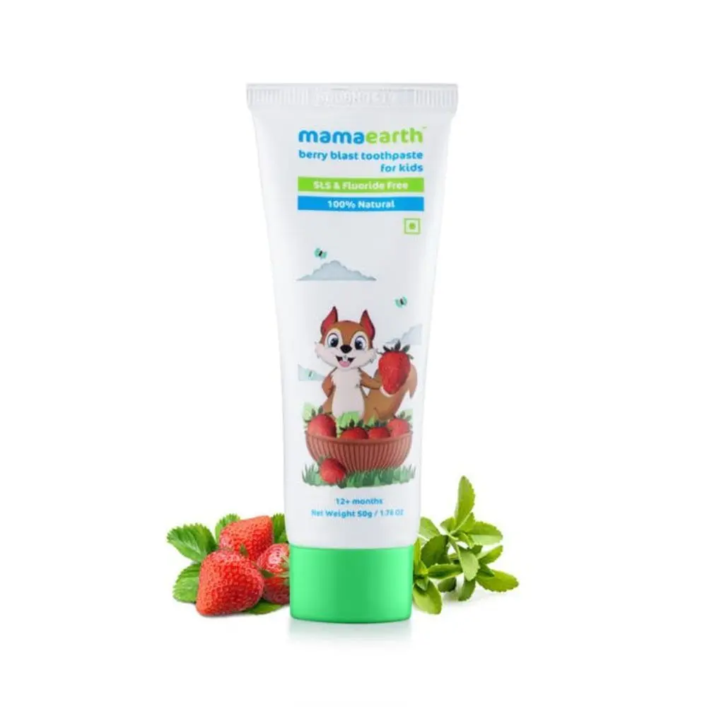 Mamaearth 100 Percent Natural Berry Blast Kids Toothpaste (50 g)