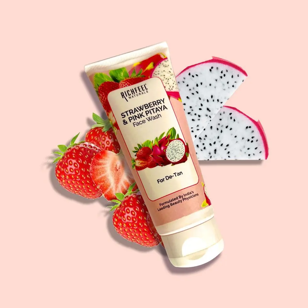 Richfeel Strawberry & Pink Pitaya Face Wash 100 G