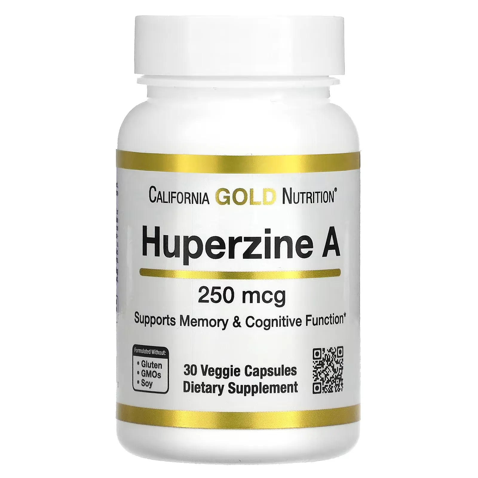 Huperzine A,  250 mcg, 30 Veggie Capsules