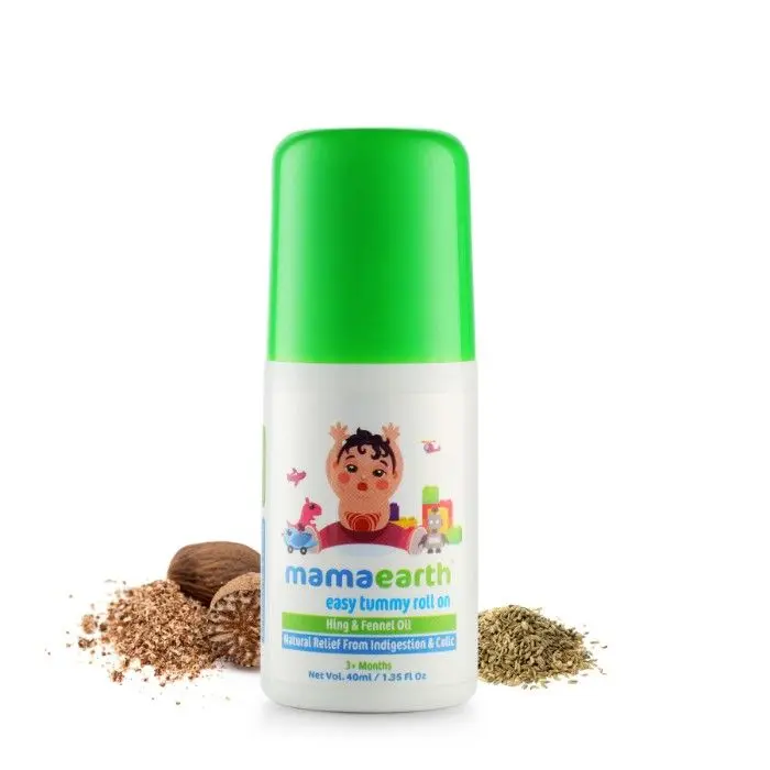 Mamaearth Easy Tummy Roll On For Digestion And Colic Relief, Hing And Fennel (40 ml)