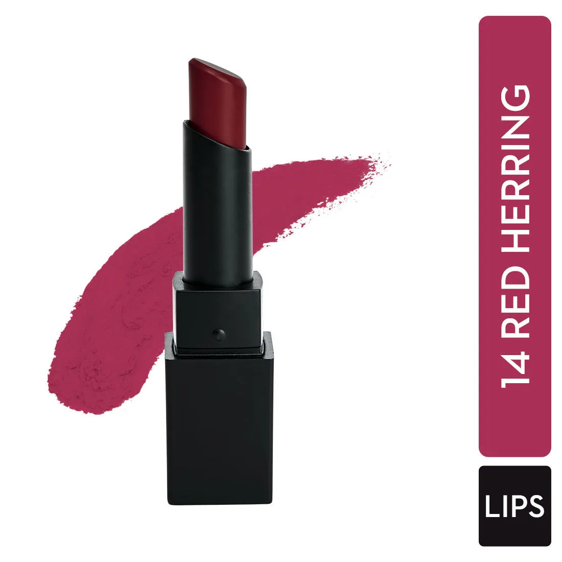 SUGAR Nothing Else Matter Longwear Lipstick - 14 Red Herring (Raspberry Pink, Reddish Pink)