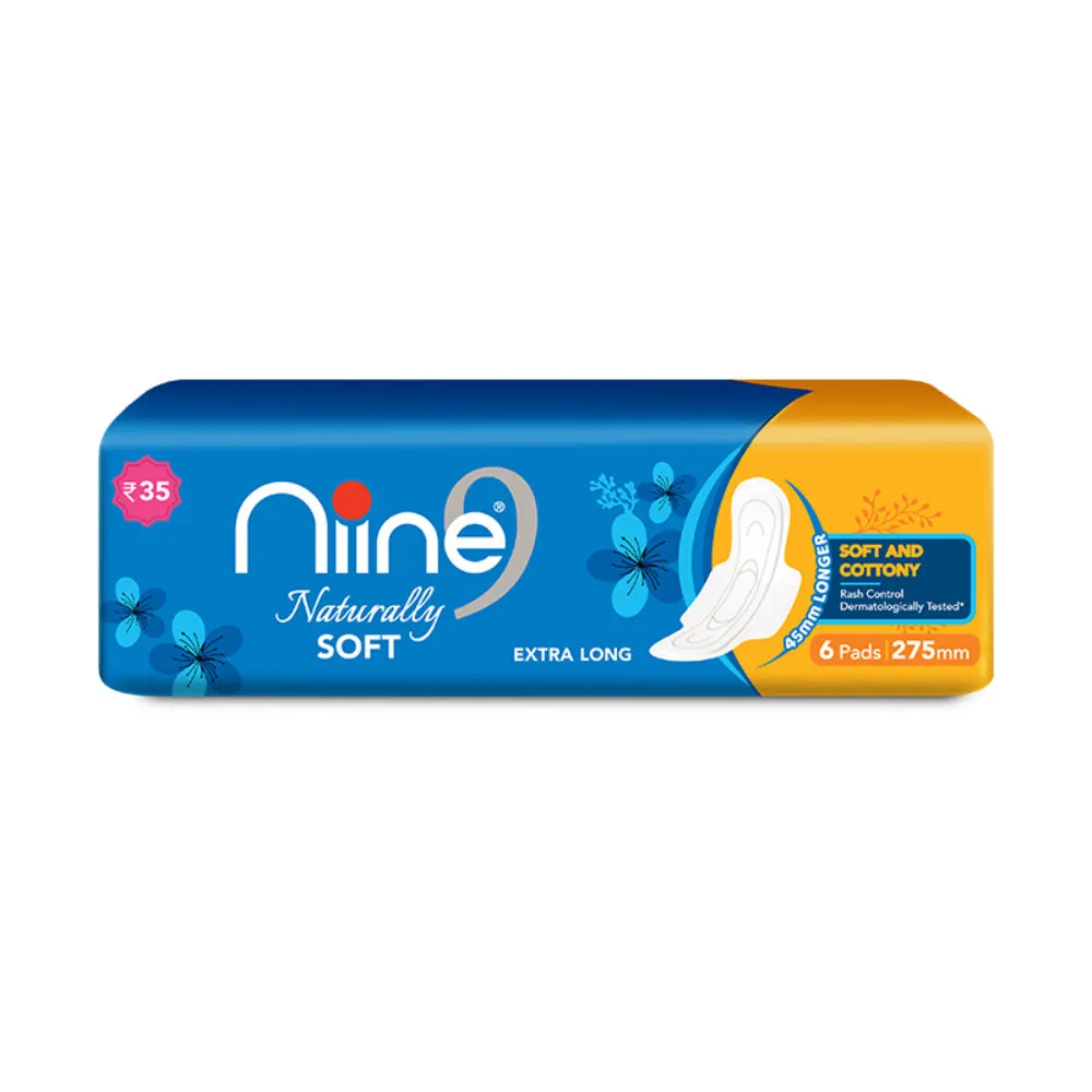 Niine Naturally Soft Sanitary Napkin XL - 275mm