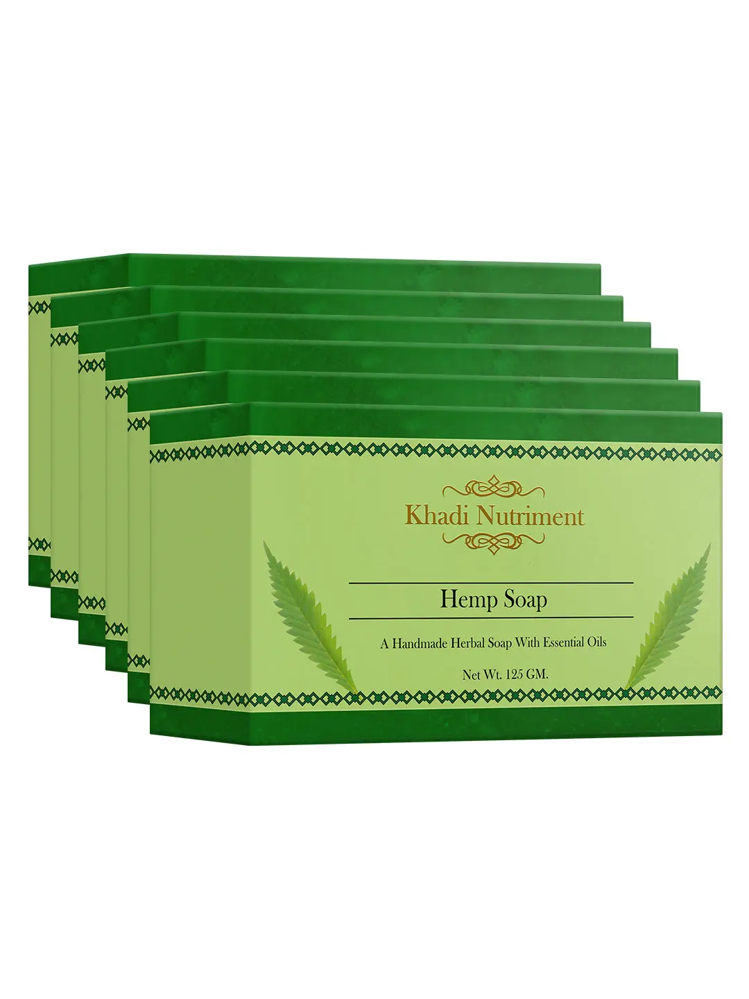 Khadi Nutriment Hemp Soap,125 gm (Pack of 6)