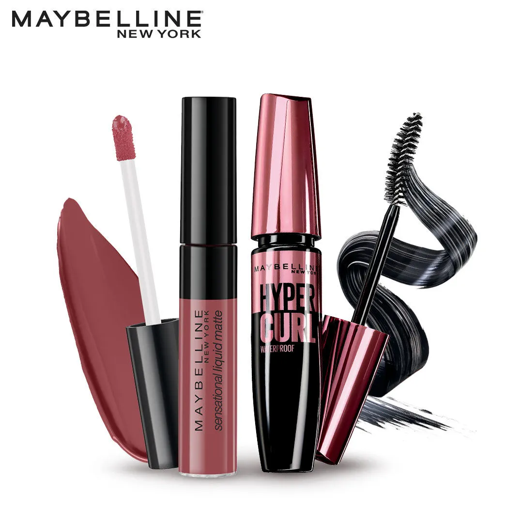 Maybelline New York Lash & Lip Combo - Mattes & Curls 3