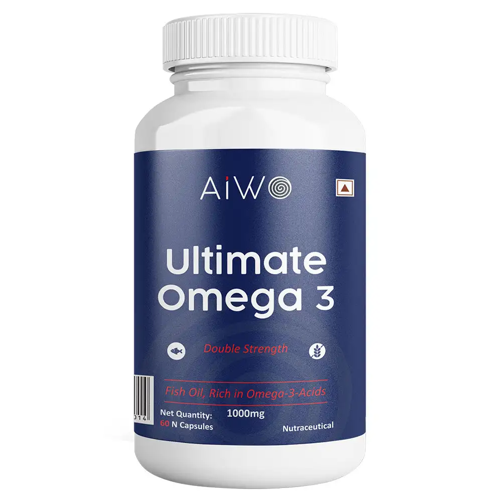 Aiwo Ultimate Omega 3 Double Strength,  60 capsules