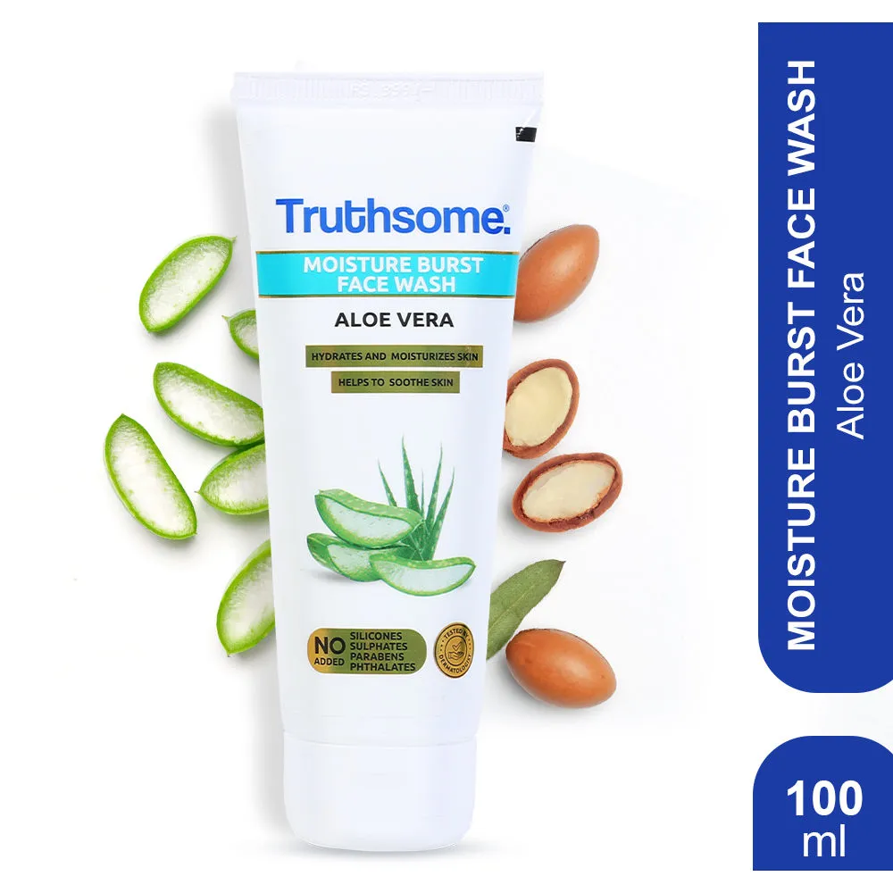 Truthsome Moisture Burst Wash With Aloe Vera & Argan Oil - For Dry Skin