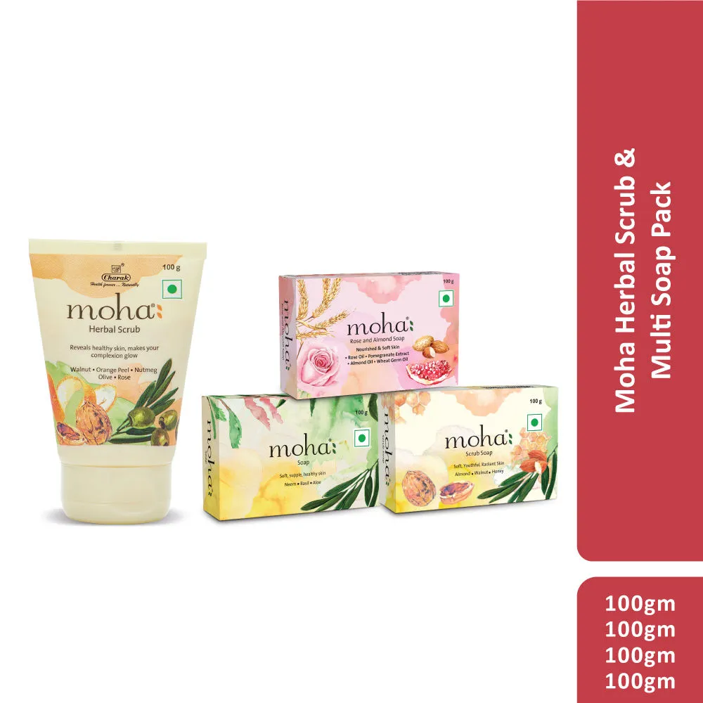 Moha Herbal Scrub + Multi Soap