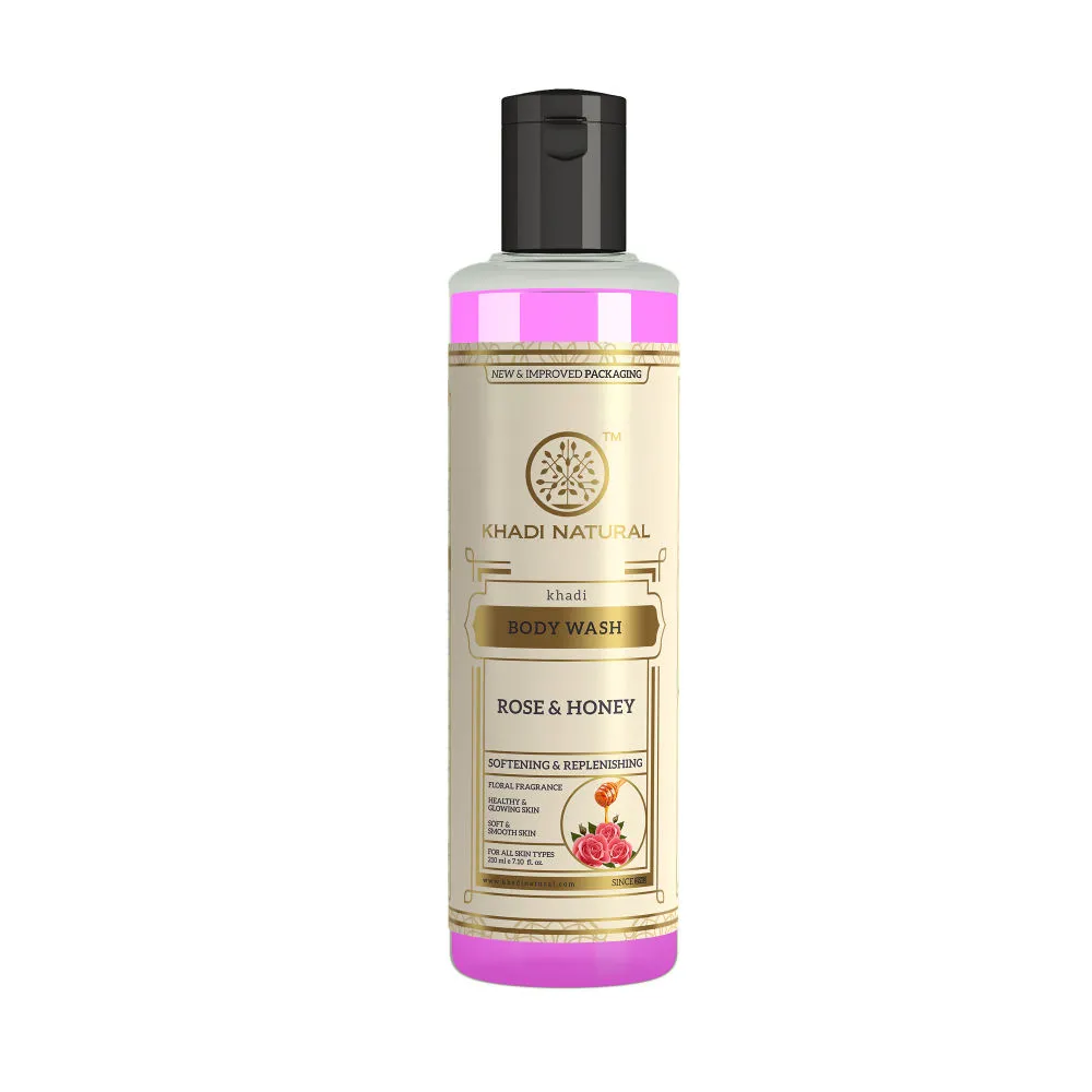 Khadi Natural Rose & Honey Herbal Body Wash