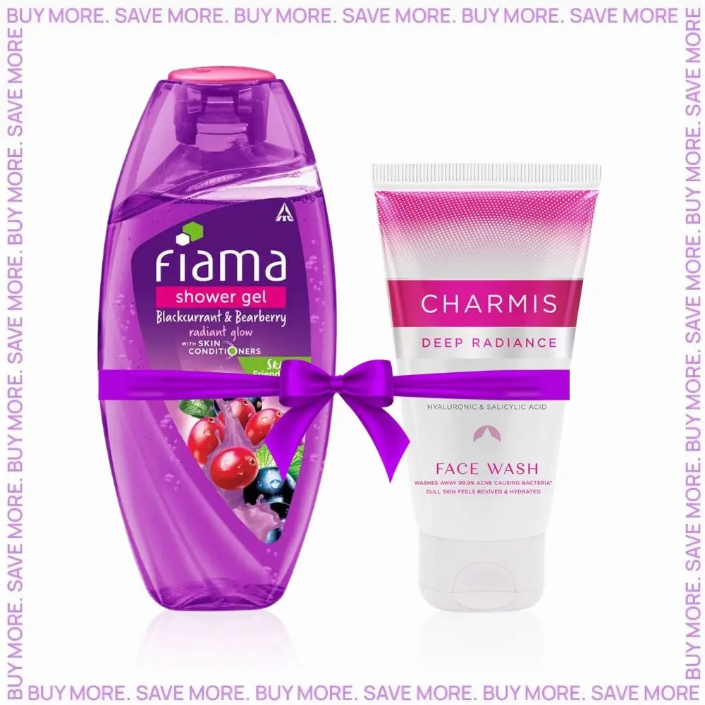 Fiama Shower Gel & Charmis Radiance Face Wash Combo