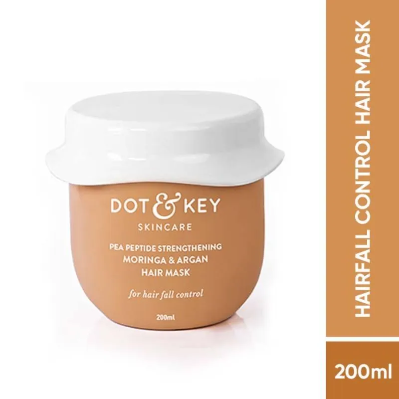 Dot & Key Argan & Moringa Hair Strengthening Mask- Nourishes, Boosts Hair Growth & Prevents Breakage