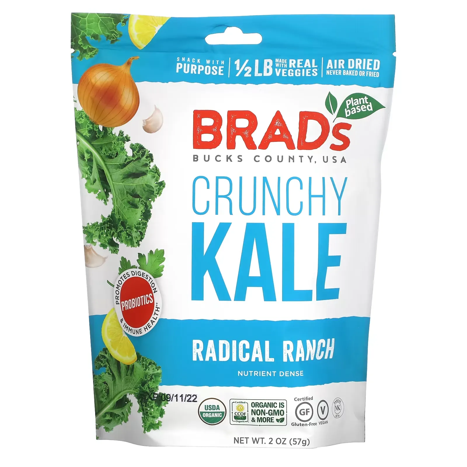 Crunchy Kale, Radical Ranch, 2 oz (57 g)