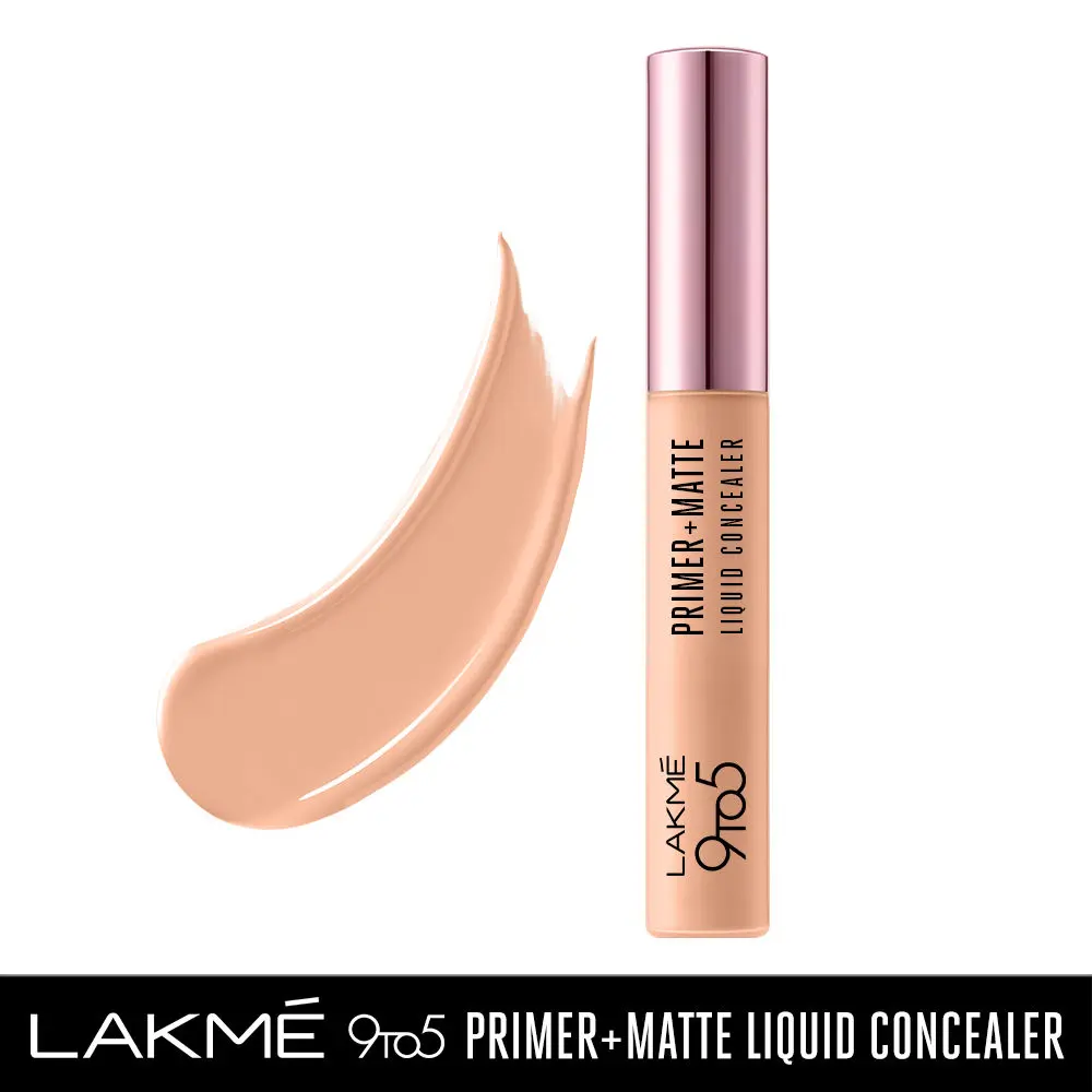 Lakme 9to5 Primer+Matte Liquid Concealer 10 Ivory, 5.4 ml