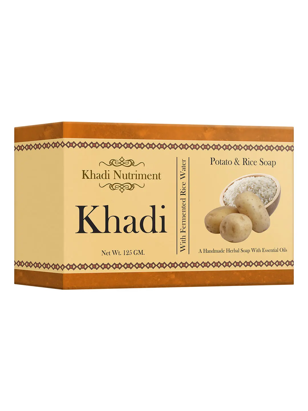 Khadi Nutriment Potato and Rice Soap, 125 gm Soap for Unisex (Pack of 1)