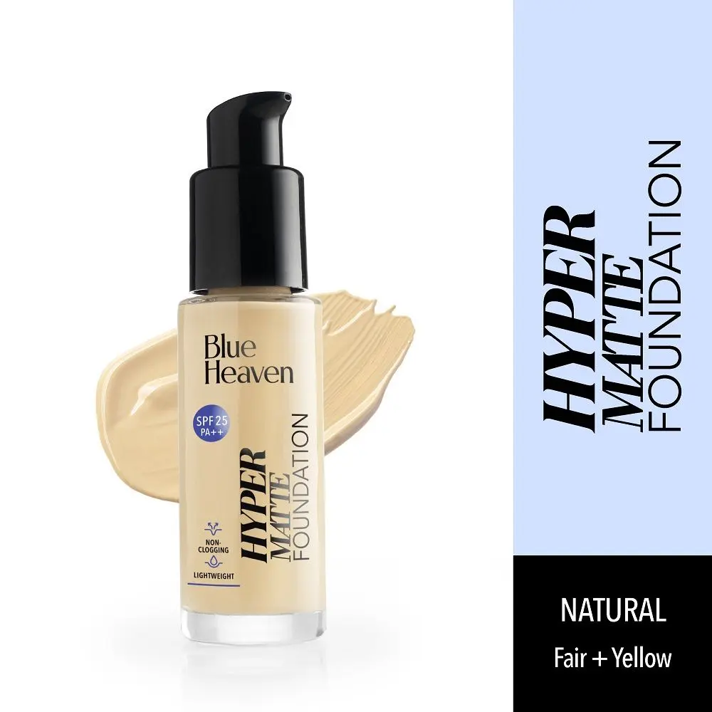 Blue Heaven Hyper Matte Foundation- 104 Natural, 30ml