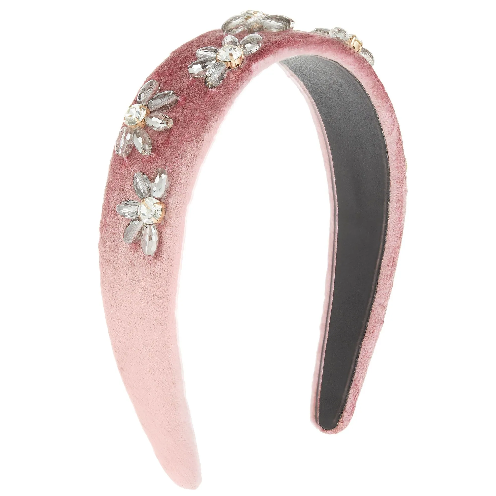 Accessorize London Samira Embellished Velvet Wide Headband