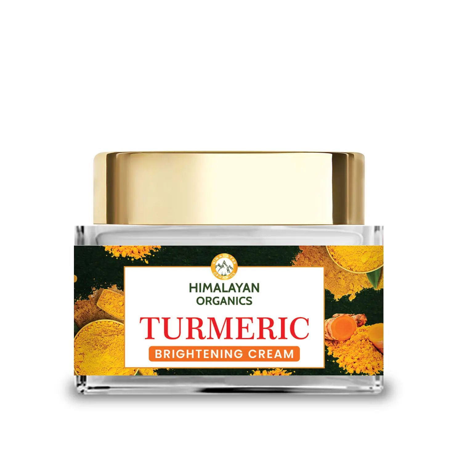 Himalayan Organics Turmeric Brightening Cream | Dark Spot Reduction | No Parabens, Silicones, Mineral Oil | 50gm